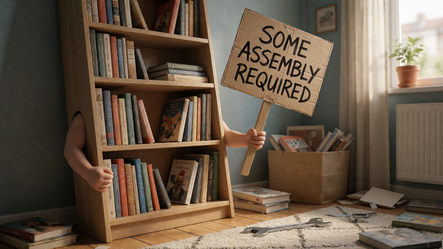 IKEA bookshelf on strike