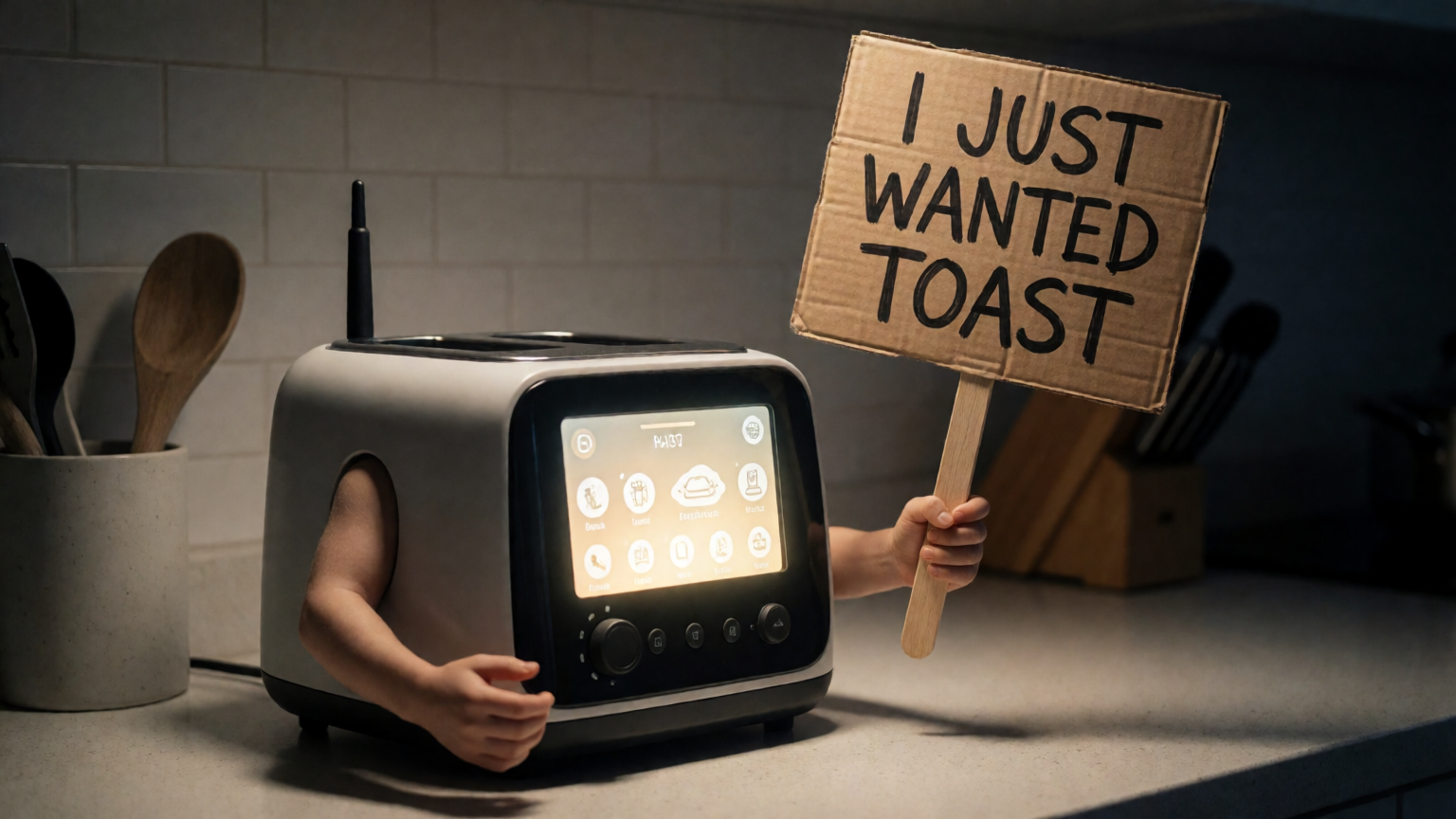 Smart toaster on strike